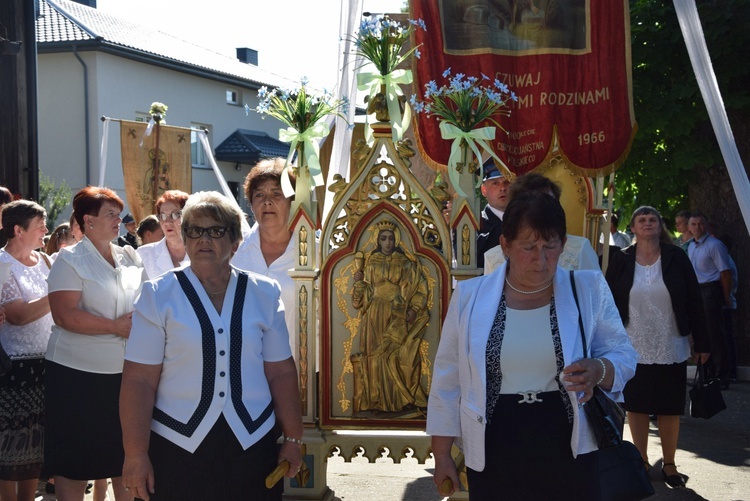 Powitanie ikony MB Częstochowskiej w Oszkowicach