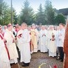 Bp Lityński przed Mszą św. poświęcił figurę św. Rity, która jest patronką spraw trudnych i beznadziejnych.