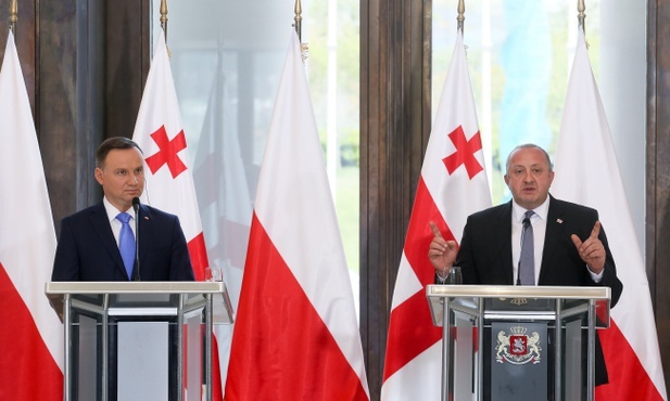 Prezydent Gruzji: Dziękuję Polsce za mocne wsparcie