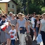 Powitanie ikony MB Częstochowskiej w parafii św. Maksymiliana w Głownie