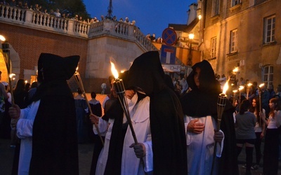 Procesja po Starym Mieście w dzień wielkiego pożaru Lublina