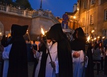 Procesja po Starym Mieście w dzień wielkiego pożaru Lublina