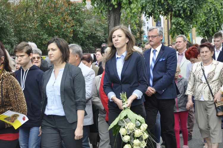 Powitanie ikony MB Częstochowskiej w parafii św. Jakuba w Głownie