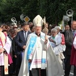 Powitanie ikony MB Częstochowskiej w parafii św. Jakuba w Głownie