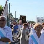 Powitanie ikony MB Częstochowskiej w parafii św. Barbary w Głownie