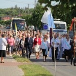 Powitanie ikony MB Częstochowskiej w parafii św. Barbary w Głownie