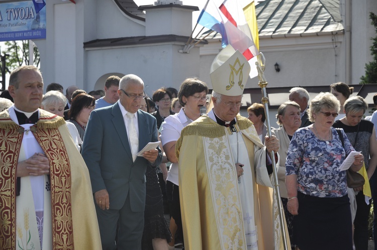 Powitanie ikony MB Częstochowskiej w Dmosinie