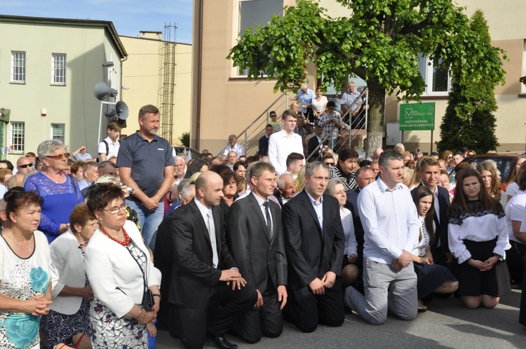 Powitanie ikony MB Częstochowskiej w Dmosinie