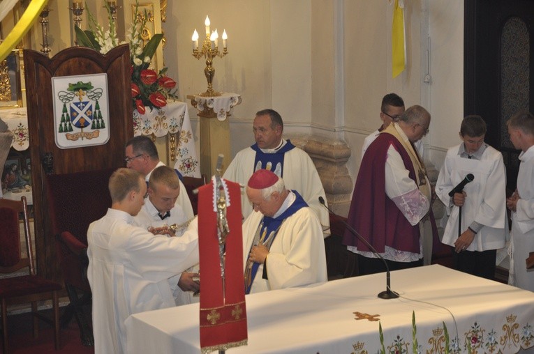 Powitanie ikony MB Częstochowskiej w Dmosinie