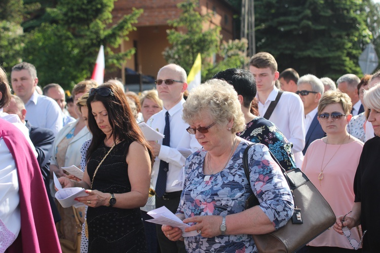 Powitanie ikony MB Częstochowskiej w Dmosinie