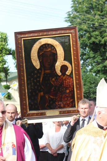 Powitanie ikony MB Częstochowskiej w Dmosinie