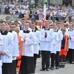 Zakończenie Mszy św. i procesja do sanktuarium