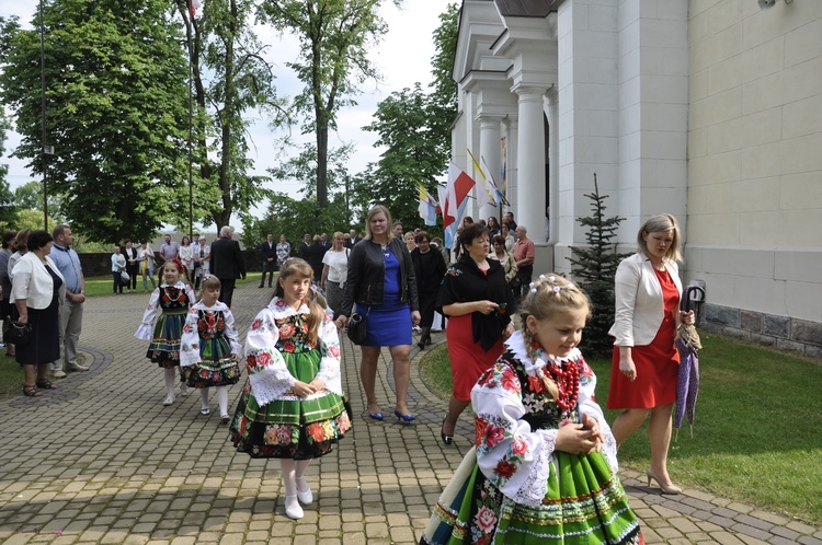 Powitanie ikony MB Częstochowskiej w Domaniewicach