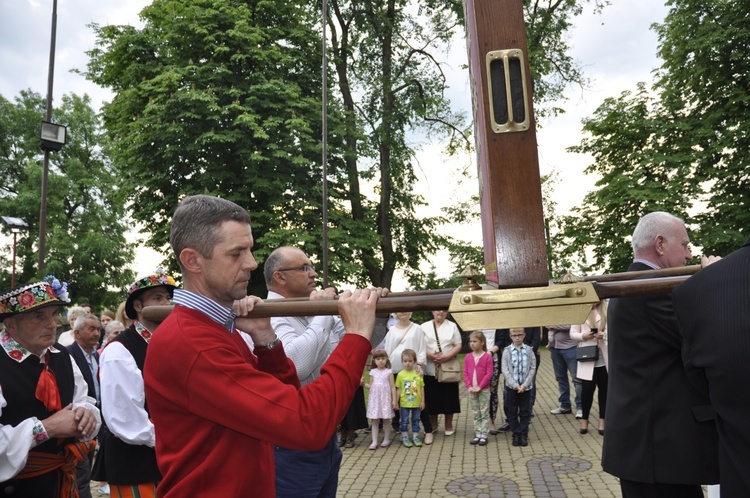 Powitanie ikony MB Częstochowskiej w Domaniewicach