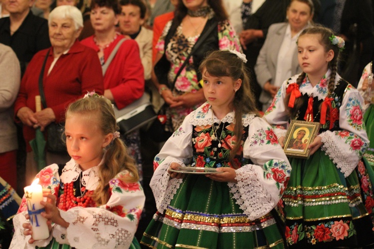 Powitanie ikony MB Częstochowskiej w Domaniewicach