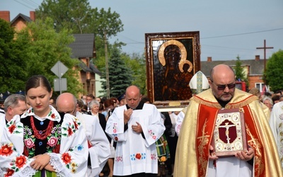 Powitanie ikony MB Częstochowskiej z Złakowie Kościelnym