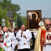 Powitanie ikony MB Częstochowskiej z Złakowie Kościelnym