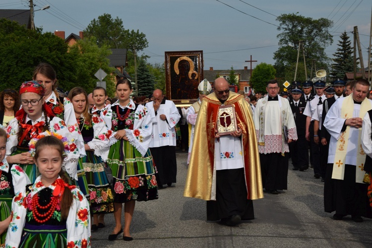 Powitanie ikony MB Częstochowskiej z Złakowie Kościelnym