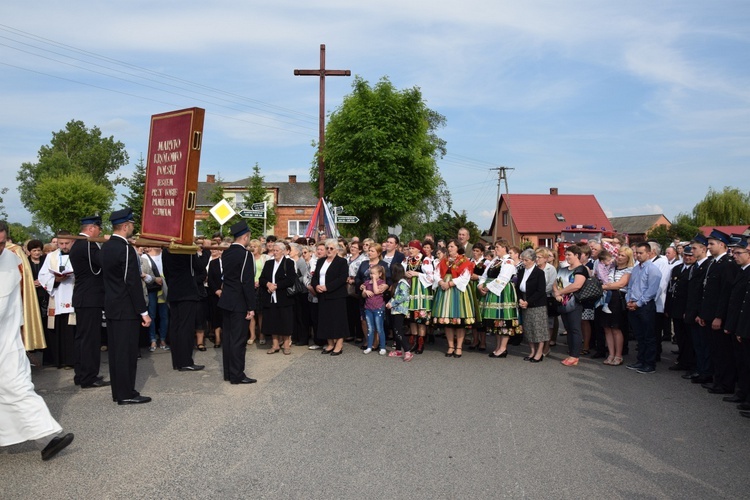 Powitanie ikony MB Częstochowskiej z Złakowie Kościelnym