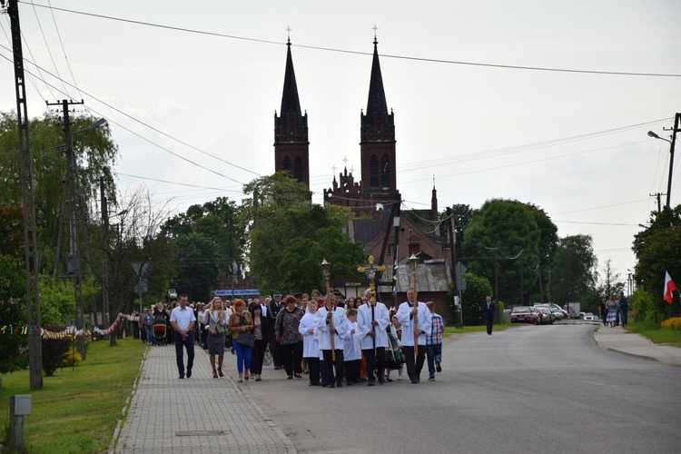 Powitanie ikony MB Częstochowskiej z Złakowie Kościelnym