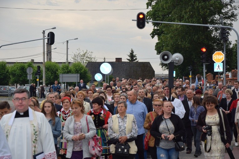 Powitanie ikony MB Częstochowskiej w Zdunach