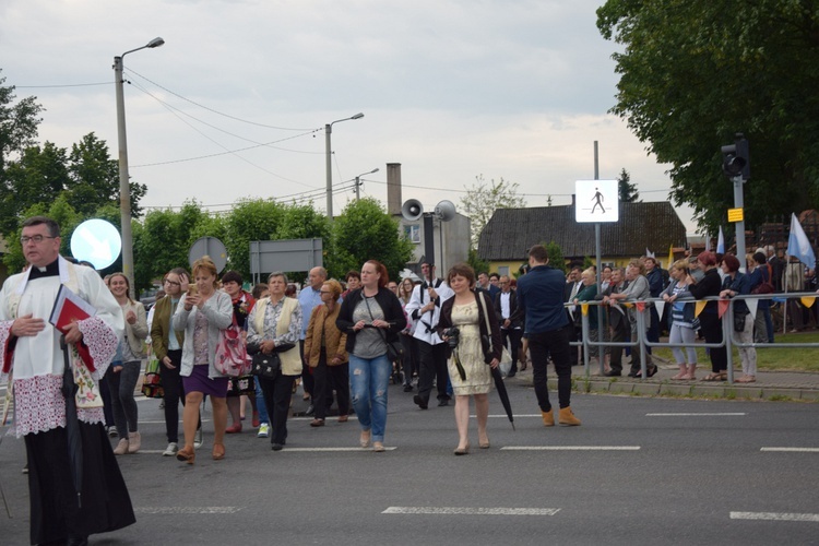 Powitanie ikony MB Częstochowskiej w Zdunach