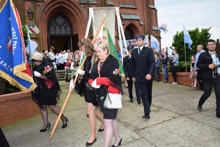 Powitanie ikony MB Częstochowskiej w Zdunach