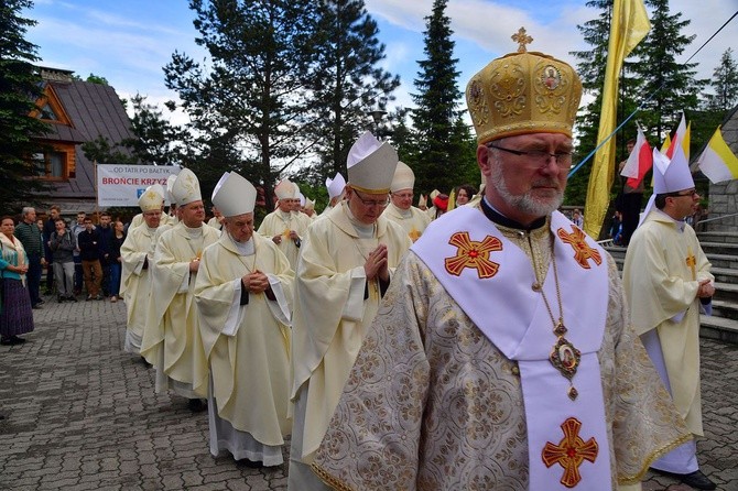 Episkopat Polski w kościele św. Krzyża w Zakopanem