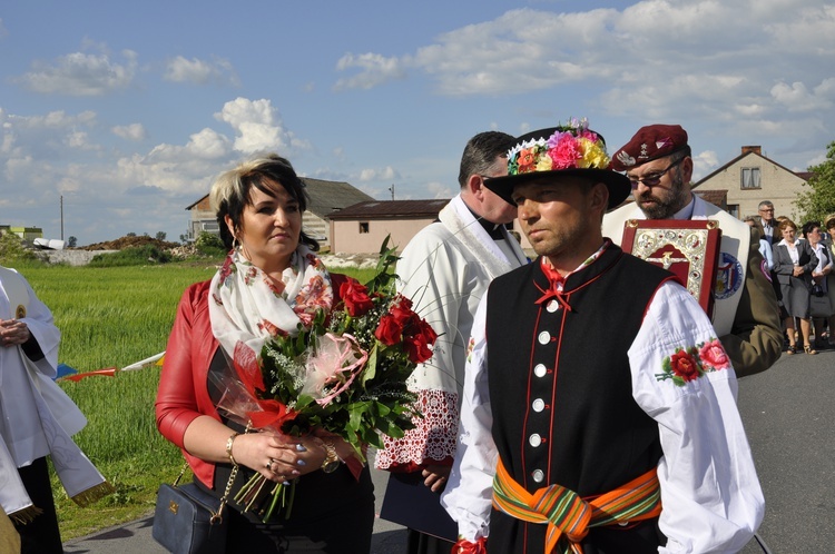 Powitanie ikony MB Częstochowskiej w Bąkowie