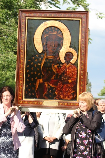 Powitanie ikony MB Częstochowskiej w Bąkowie