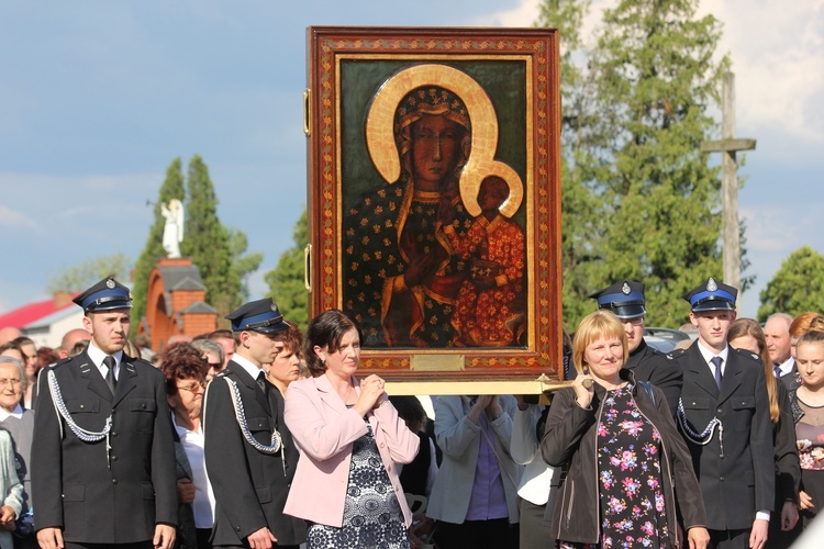 Powitanie ikony MB Częstochowskiej w Bąkowie