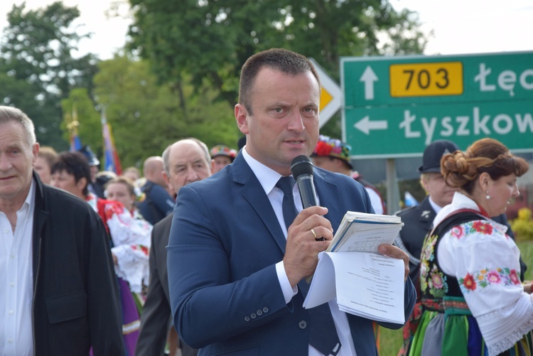 Powitanie ikony MB Częstochowskiej w Chruślinie