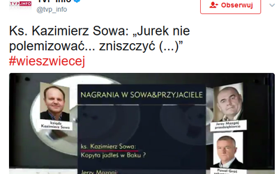 Ks. Sowa radził zniszczyć "Gazetę Polską"
