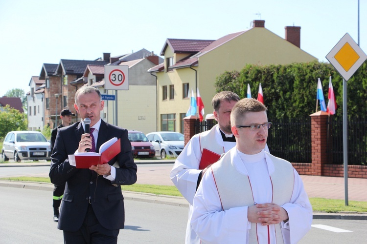 Powitanie ikony MB Częstochowskiej w parafii Chrystusa Dobrego Pasterza w Łowiczu