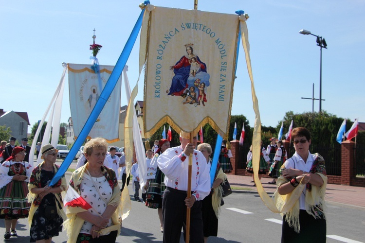 Powitanie ikony MB Częstochowskiej w parafii Chrystusa Dobrego Pasterza w Łowiczu