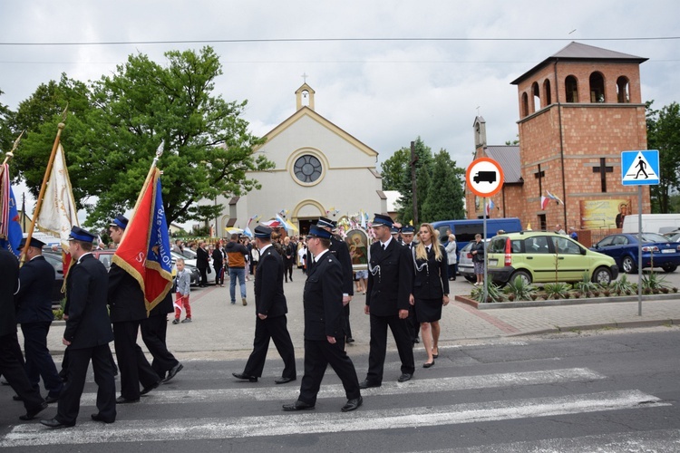 Powitanie ikony MB Częstochowskiej w Łyszkowicach