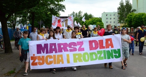 Marsz dla życia i rodziny w Słupsku
