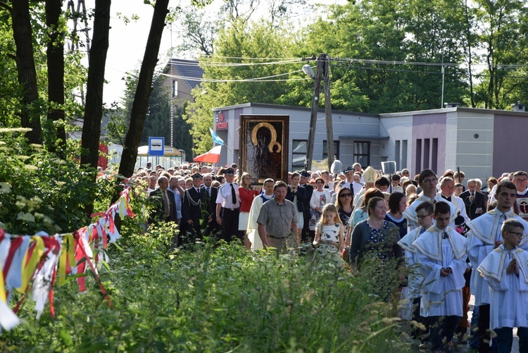 Powitanie ikony MB Częstochowskiej w Pszczonowie