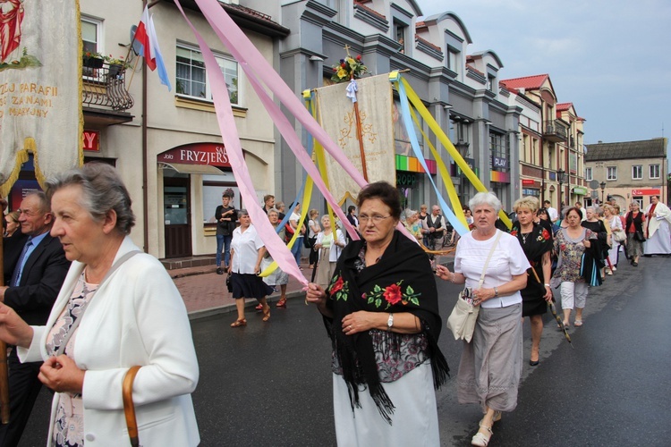 Powitanie ikony MB Częstochowskiej w parafii Świętego Ducha w Łowiczu