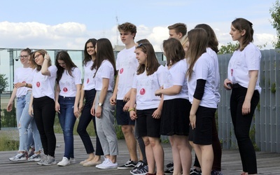 Młodzież bardzo się zaangażowała w tworzenie piosenki o Lublinie