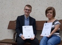 Emilia Gulińska i Bartłomiej Składanek aktywnie działają i za to zostali docenieni