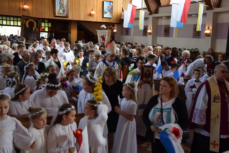 Powitanie ikony MB Częstochowskiej w Bobrownikach