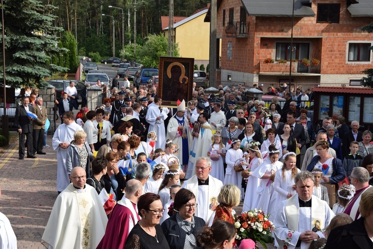 Powitanie ikony MB Częstochowskiej w Bobrownikach