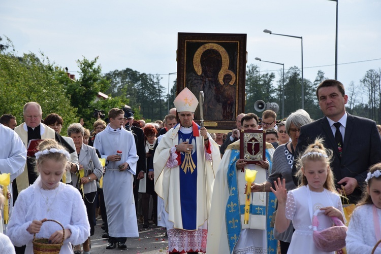 Powitanie ikony MB Częstochowskiej w Bobrownikach