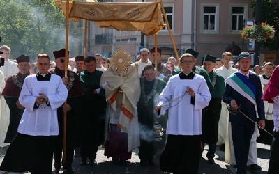 Procesja Bożego Ciała ulicami Lublina