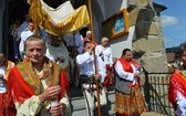 Procesja z widokiem na Tatry w Miętustwie