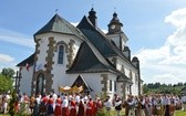 Procesja z widokiem na Tatry w Miętustwie