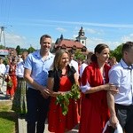 Procesja z widokiem na Tatry w Miętustwie