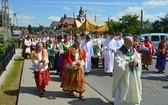 Procesja z widokiem na Tatry w Miętustwie