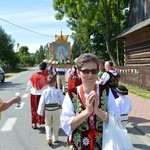 Procesja z widokiem na Tatry w Miętustwie